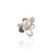 Arts & Crafts Natural Diamond Ring with 0.61cts Diamond & Pearl 13.80cts in 18k Gold For Sale - Image 3 of 6