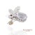 Contemporary 18k(750) Natural White Diamond With Kunzite Stone Bee Pin/Brooch/Pendant For Sale - Image 3 of 8