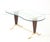 Paolo Buffa Paolo Buffa Style Brass and Walnut Coffee Table With Kidney Shape Glass Top For Sale - Image 4 of 17