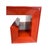 Mid-Century Modern James Mont Style Red Lacquer Coffee Table With Greek Key Base For Sale - Image 3 of 5