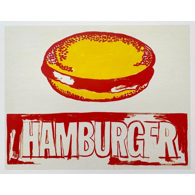 Andy Warhol Foundation Vintage 1993 Pop Art Lithograph Print " Hamburger " 1985 For Sale - Image 11 of 11
