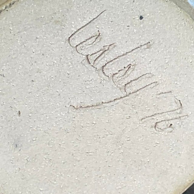 Vintage Boho Signed Studio Pottery Vase For Sale - Image 12 of 13