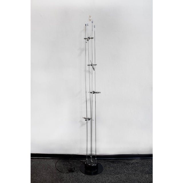 Postmodern Vintage Italian Acrylic Glass Floor Lamp, 1980s For Sale - Image 3 of 6