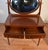 Wood 1900s Antique English Hepplewhite Mahogany Inlaid Vanity Desk Mirror and Chair For Sale - Image 7 of 17