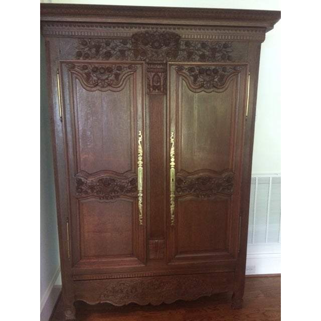 1800's French Provincial Armoire For Sale - Image 4 of 9