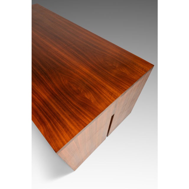 Substantial 6 Foot MCM Modernist Handmade Minimalist Custom-Made Studio / Gallery Dining Table in Walnut, Usa, C. 1980s For Sale - Image 12 of 18