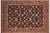Black Art Nouveau Pak-Persian Black/Red Wool Rug - 8'1'' X 10'1'' For Sale - Image 8 of 9