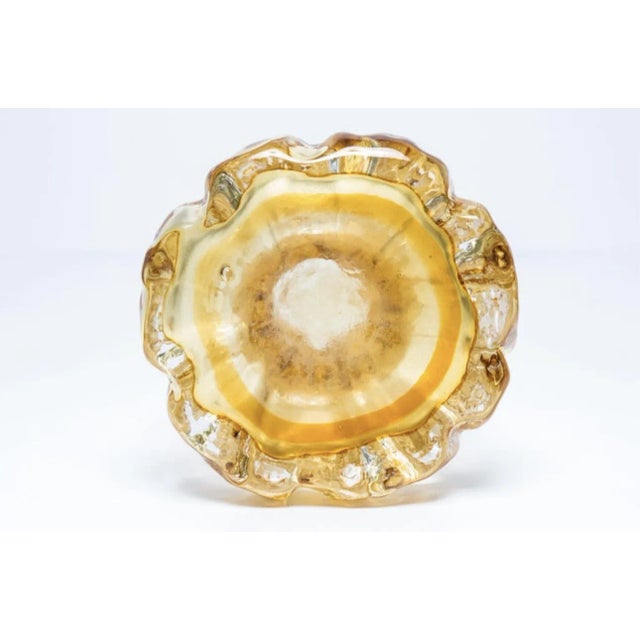 Vintage Ingrid Glass Rock Crystal Vase For Sale - Image 9 of 9