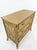 Vintage Tropical Rattan & Bamboo 3-Drawer Dresser With Sunburst Motif For Sale - Image 4 of 12