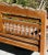 Hand Carved Indonesian 1980s Colonial Teak Wooden Garden Bench For Sale In West Palm - Image 6 of 9