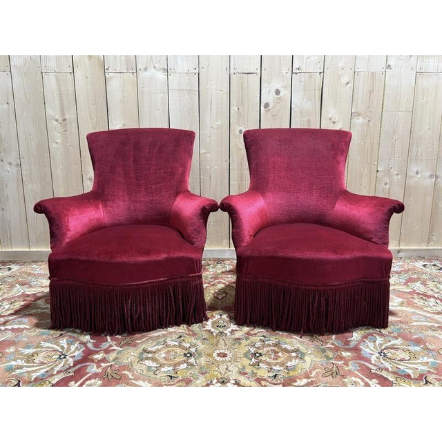 Set of Napoleon III Toad Lounge Chairs For Sale - Image 9 of 9