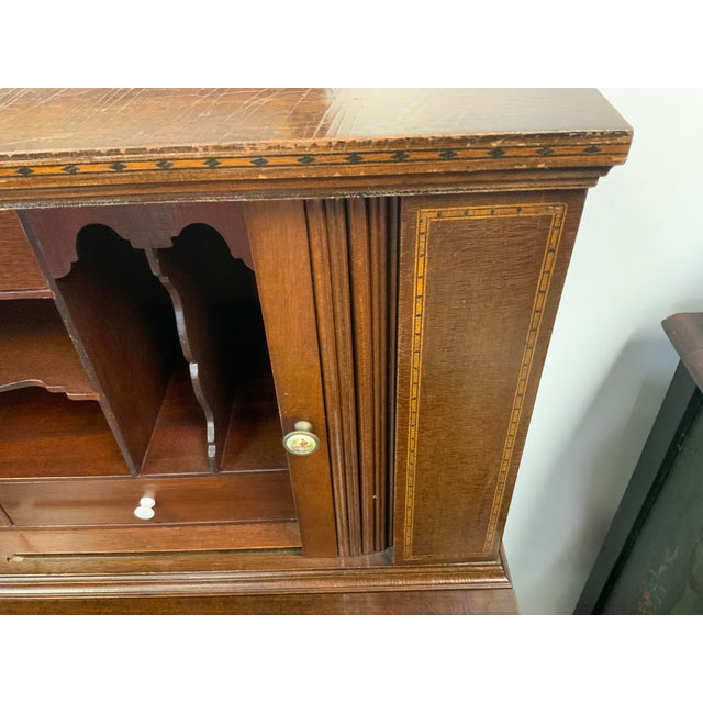 Early 20th Century 20th Century Reproduction Hepplewhite Secretary Desk For Sale - Image 5 of 10
