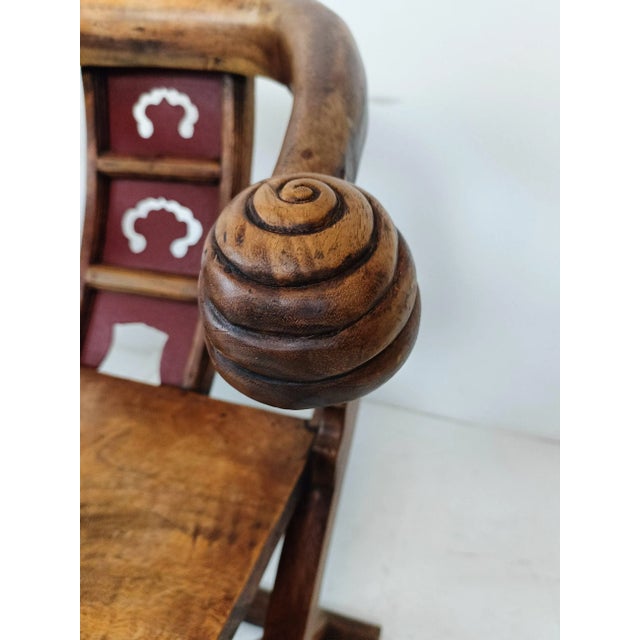 Set of Asian Throne Chairs, 1960s For Sale - Image 4 of 11