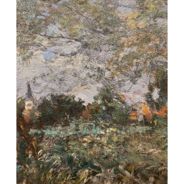 Wood 19th Century French Pastoral Oil Painting Signed H. D. Lemaître For Sale - Image 7 of 12