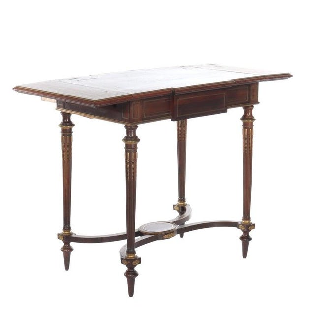 Linke Attr. Louis XVI Rosewood Ormolu Lady's Drop-Leaf Desk 19thC For Sale - Image 13 of 18