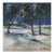 Mid 20th Century Impressionist Snowy Winter Landscape Painting For Sale