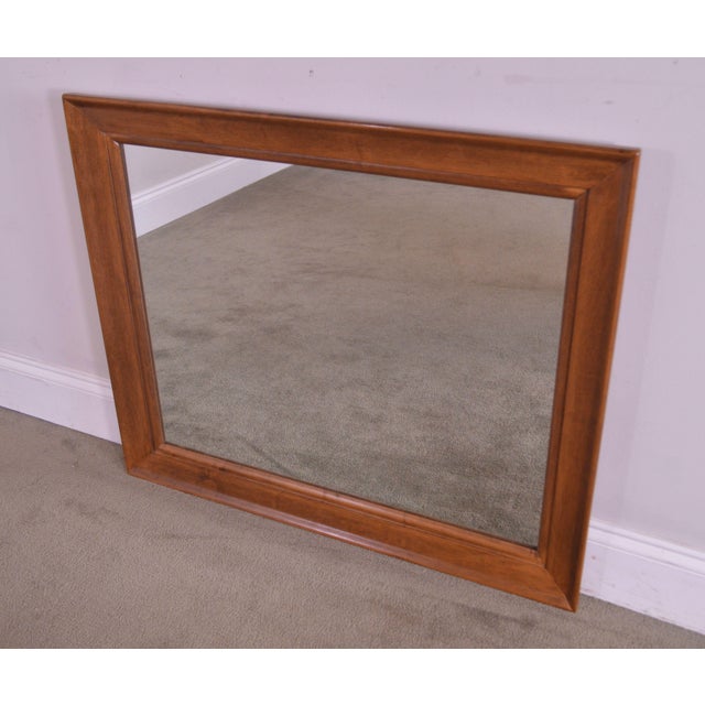 Ethan Allen Vintage Maple Rectangular Wall Mirror Chairish