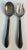 Antique Ebonized Handles Silver Plate Salad Serving Set. For Sale - Image 10 of 10