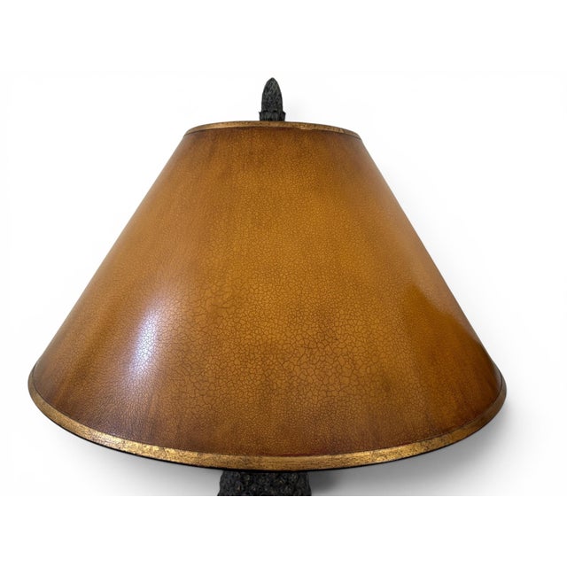 Pair of Vintage Bronze Pineapple Table Lamp in the Style of Maitland Smith For Sale - Image 12 of 12