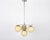 Art Deco Bauhaus Nickel Plated Chandelier with Opaline Glass, 1930s For Sale - Image 9 of 9
