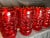 American Red Fitz and Floyd Trestle Glasses - Set of 12 For Sale - Image 3 of 5