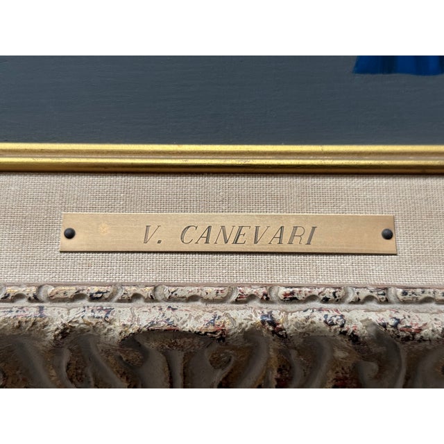 1960s Large Signed Veniero Canevari Italian Surrealist “Priest at Piano & Choir Nuns” Painting For Sale - Image 5 of 8