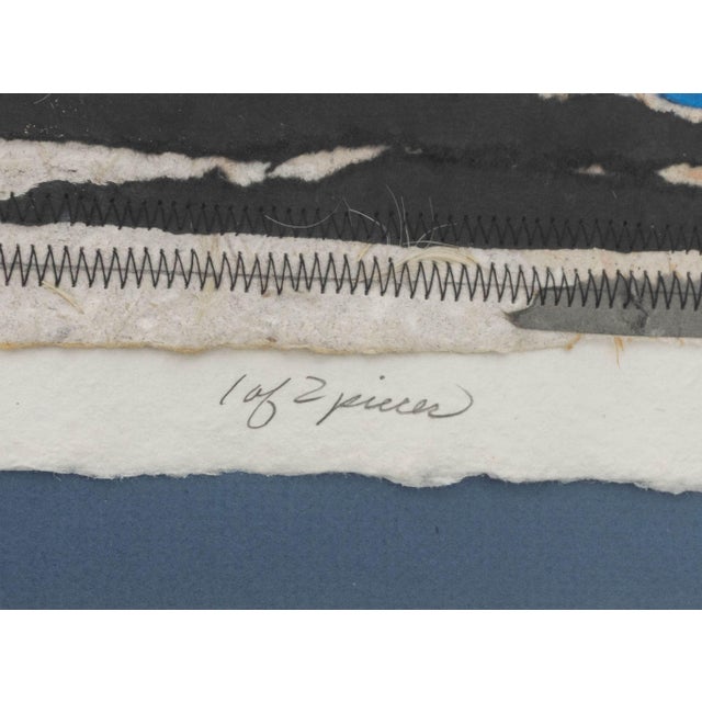 m.p. Marion "Landmarkings Diptych" Mixed Media For Sale - Image 10 of 18