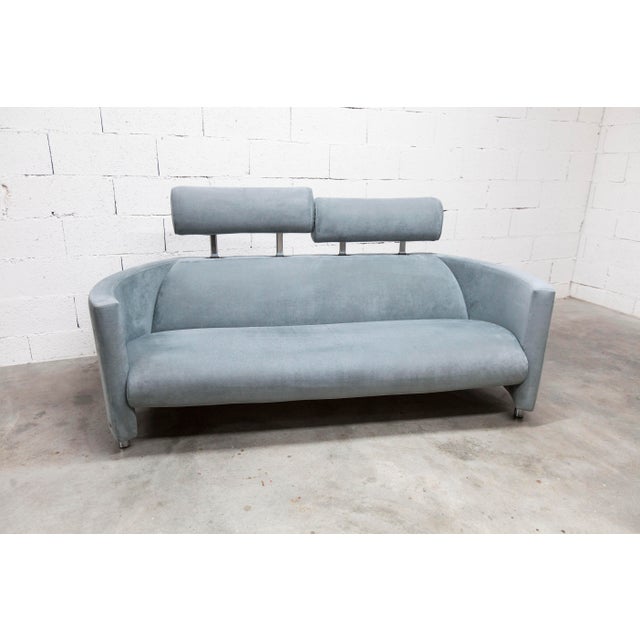 Negresco Sofa in Moiré Velvet by Bernard Massot for Neology France, 2000 For Sale - Image 13 of 18