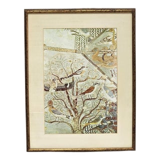 Egypt Gold Frame Bird Print Wall Art For Sale