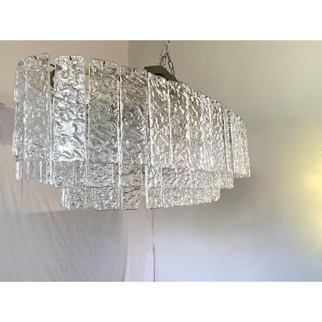 Oval Hammered Strip Listelli Chandelier by Simoeng For Sale - Image 7 of 13