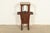A beautiful antique Mission or Arts & Crafts period oak and brass smoker stand In the manner of Stickley Brothers By The...
