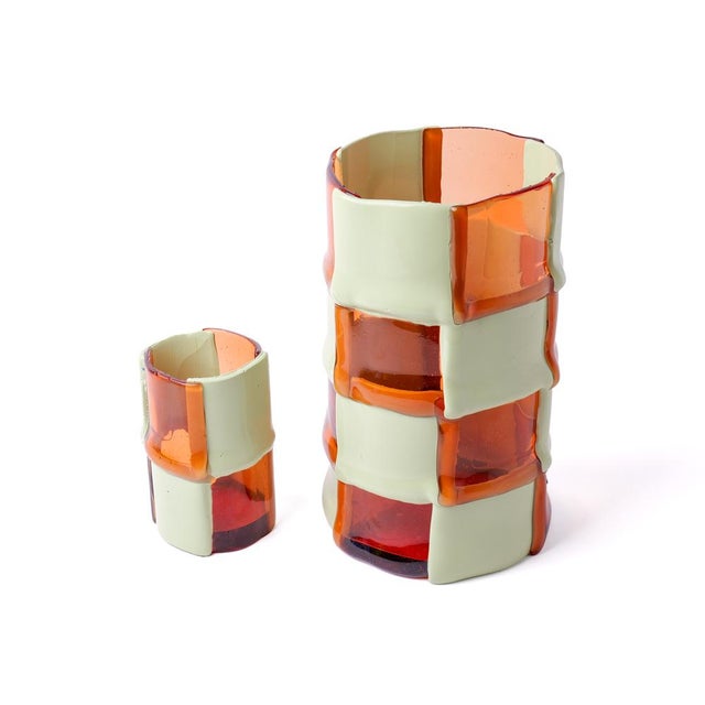 Plastic Bamboo Vase by Enzo Mari for Corsi Design Factory For Sale - Image 7 of 9