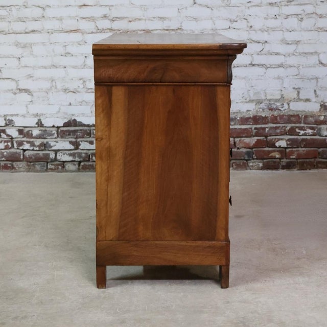 19th Century 19th Century Louis Philippe Solid Walnut Chest For Sale - Image 5 of 5