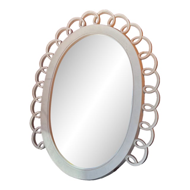 1940's Wooden Tabletop Mirror For Sale