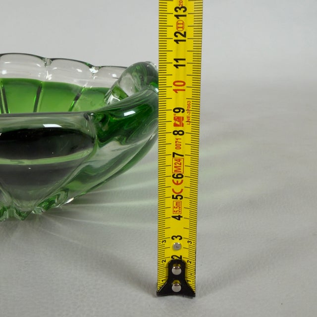 Vintage Centerpiece in Green Murano Glass, 1970s For Sale - Image 10 of 11