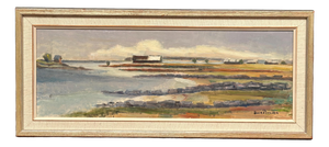 Sven Persson, Hut on the Coast, 1960s, Oil on Canvas, Framed