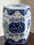 A small and very pretty late-20th century Chinoiserie porcelain garden stool. Love the handpainted blue & white floral...