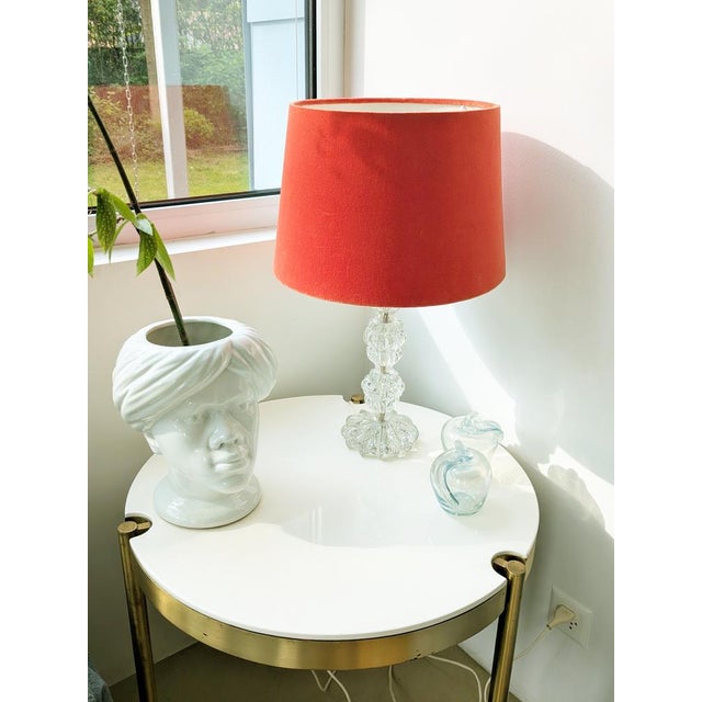 Murano Glass Clear Bulicante Lamp from Barovier and Toso, 1940s For Sale - Image 14 of 15