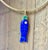 Royal Blue Perfect Poisson Lapis Pendant With Emerald, Diamond & 14k Gold For Sale - Image 8 of 11