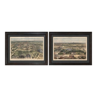 Rare Pair of Washington, d.c. & u.s. Capitol Views by Theodore R. Davis 1869 & 1882 (Custom Framed) For Sale