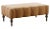 Mirasol Scalloped Ottoman, Allspice Linen For Sale - Image 6 of 6