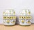 Pair of hand painted ceramic garden stools or side tables, 20th century, Italian. Custom made and a one-off pair....