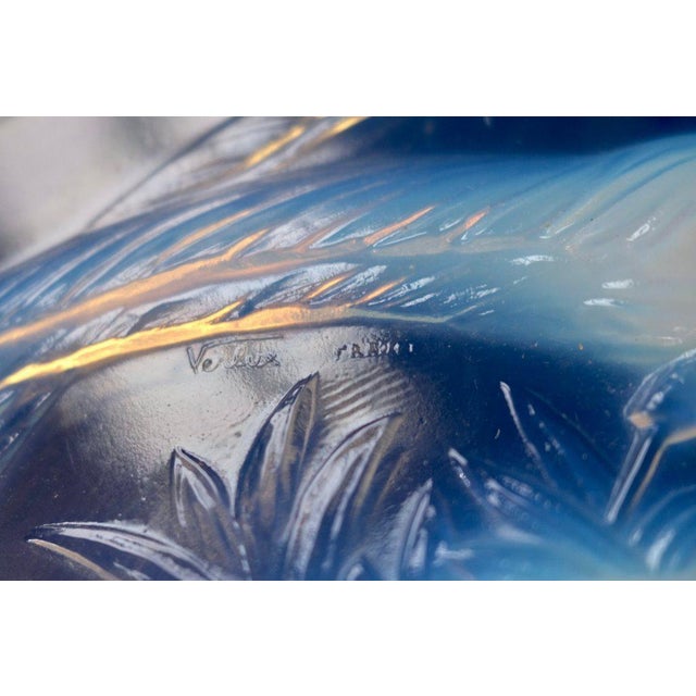 1920s Art Deco Opal Glass Bowl by Verlys, 1920s For Sale - Image 5 of 6