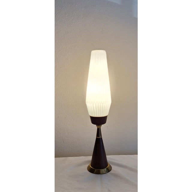 Metal Vintage Table Lamp in Teak, 1960s For Sale - Image 7 of 7