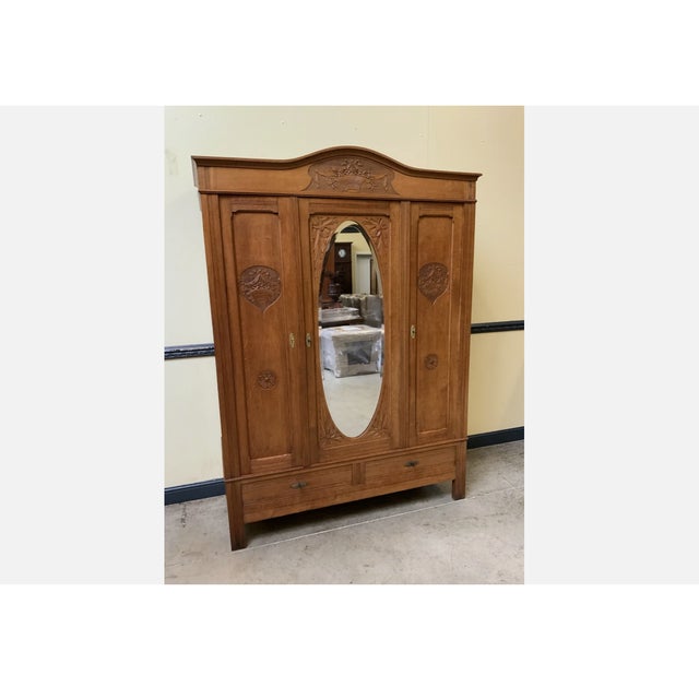 Antique Art Nouveau Wardrobe, 1910 For Sale - Image 11 of 11