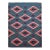 Vintage Southwestern Kilim Rug, Flat-Woven Wool, Geometric Pattern, Green & Red, 4x5 For Sale