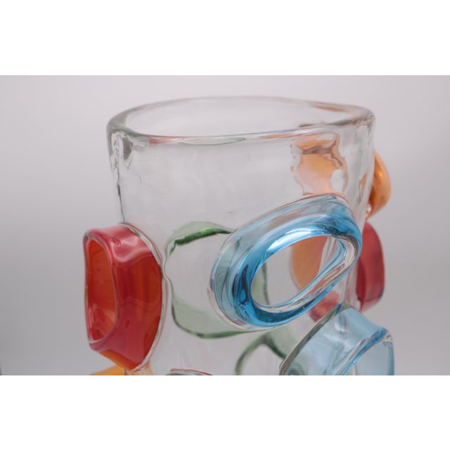 Transparent Art Glass Vase by Martin Potsch For Sale - Image 8 of 9