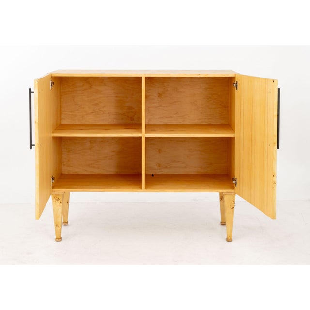 Contemporary Burl Poplar Cabinet For Sale In New York - Image 6 of 8