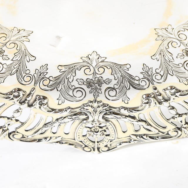 1900s Aesthetic Movement Sterling Silver & Gold Washed Taza Signed Hardy & Hayes Co. For Sale - Image 17 of 18