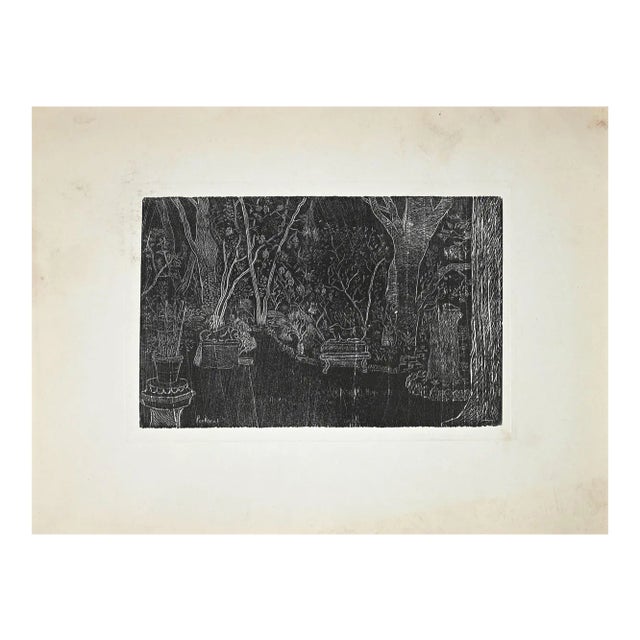 Eduardo Paolozzi, Garden, Original Etching, Late 20th Century For Sale